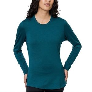 NWT 100% Merino Wool Base Layer, Crew Neck, Long Sleeve
